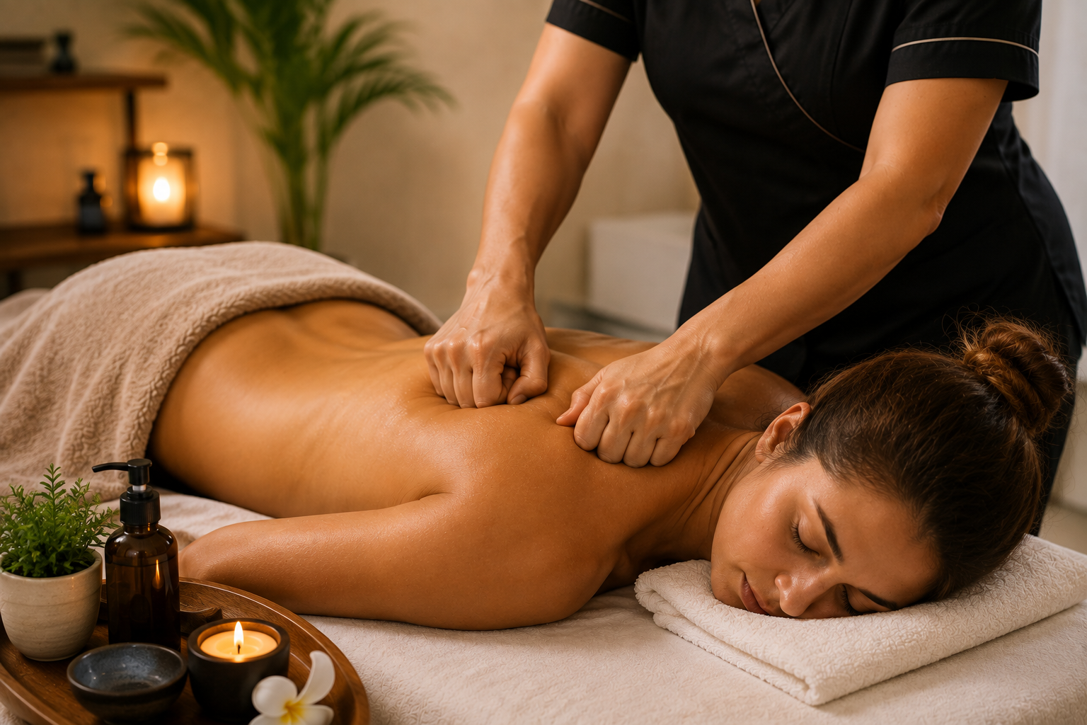 Deep Tissue Massage treatment at Calmistry Spa